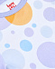 Боди с коротким рукавом и принтом разноцветных пузырей, сиреневый Tony Tots | Фото 3