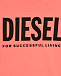 Футболка с черным лого, коралловая Diesel | Фото 6