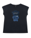 Синяя футболка с медвежонком из пайеток Emporio Armani | Фото 1