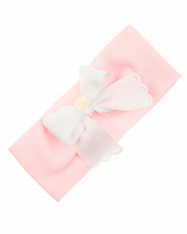 Подарочный набор: повязка и пинетки, розовый Story Loris Розовый, арт. 21208 YG0 ROSA BABY | Фото 2
