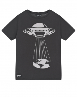 Черная футболка с музыкальным брелоком Yporque Черный, арт. SS220005 ASPHALT | Фото 1