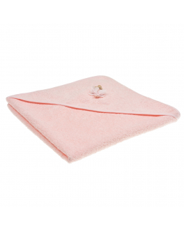 Розовое полотенце с аппликацией &quot;Балерина&quot;, 65x65 см La Perla Розовый, арт. 73444 R0 ROSA BA | Фото 1