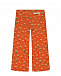 Оранжевые вельветовые брюки с принтом &quot;ромашки&quot; Stella McCartney | Фото 2