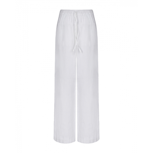 Белые льняные брюки 120% Lino | Фото 1