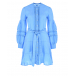 Голубое платье с поясом 120% Lino | Фото 1