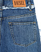 Синие джинсы с разрезами и бахромой Diesel | Фото 6