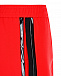 Красные спортивные брюки прямого кроя No. 21 | Фото 7