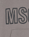 Серая толстовка-худи с карманом-кенгуру MSGM | Фото 3