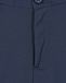 Синие брюки из костюмной шерсти Dal Lago | Фото 3