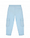 Спортивные брюки голубого цвета с накладными карманами Dolce&Gabbana | Фото 2