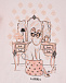 Розовая пижама с принтом &quot;кошка&quot; La Perla | Фото 5