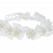 Белый ободок с декоративными цветами Aletta | Фото 2