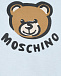 Голубое боди с принтом &quot;Мишка&quot; Moschino | Фото 3