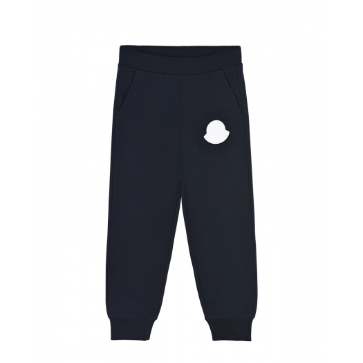 Темно-синие спортивные брюки Moncler | Фото 1