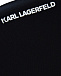 Черная толстовка с белым принтом Karl Lagerfeld kids | Фото 4