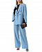 Голубые брюки с черным поясом на резинке MSGM | Фото 2