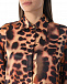 Шелковая рубашка с леопардовым принтом Roberto Cavalli | Фото 9