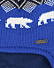Синяя шапка с декором &quot;белые медведи&quot; Il Trenino | Фото 3
