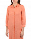 Оранжевое платье-рубашка 120% Lino | Фото 9