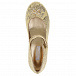 Золотистые туфли с цветочным узором Dolce&Gabbana | Фото 4
