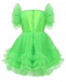 Зеленое платье с пышными короткими рукавами Sasha Kim | Фото 3