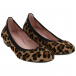 Кремовые туфли с леопардовым принтом Pretty Ballerinas | Фото 1