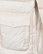 Куртка с накладными карманами и отделкой из овчины, белая Yves Salomon | Фото 9