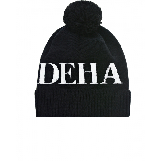 Черная шапка с логотипом Deha | Фото 1