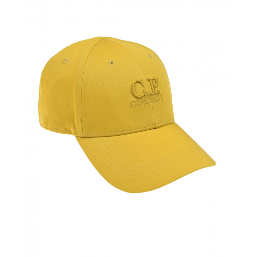 Желтая бейсболка с логотипом в тон CP Company | Фото 1