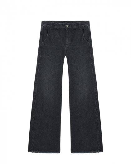 Широкие джинсы серого цвета Dondup | Фото 1