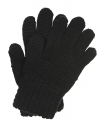 Черные перчатки из шерсти