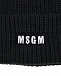 Черная шапка с лого MSGM | Фото 3