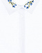 Белая рубашка с вышивкой на воротнике Dal Lago | Фото 4