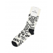 Белые носки с черными надписями Happy Socks | Фото 1