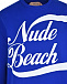 Синий свитшот с надписью &quot;Nude Beach&quot; No. 21 | Фото 7