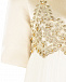 Бело-золотое платье с аппликацией  | Фото 4