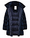 Удлиненная темно-синяя куртка-пуховик ADD | Фото 6