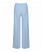 Голубые брюки клеш с высокой посадкой на талии MRZ | Фото 5