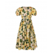 Длинное платье с принтом &quot;камелии&quot; Dolce&Gabbana | Фото 1