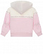 Розовая спортивная куртка с белыми вставками Monnalisa | Фото 2