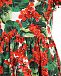 Хлопковое платье с принтом &quot;герань&quot; Dolce&Gabbana | Фото 4