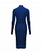 Платье с драпировкой, синее Roberto Cavalli | Фото 6