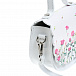Белая сумка из кожи с цветочным принтом Monnalisa | Фото 6