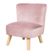 Детское велюровое кресло Lil Sofa, розовый Roba | Фото 1