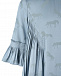 Голубое платье с плиссированной деталью Stella McCartney | Фото 3