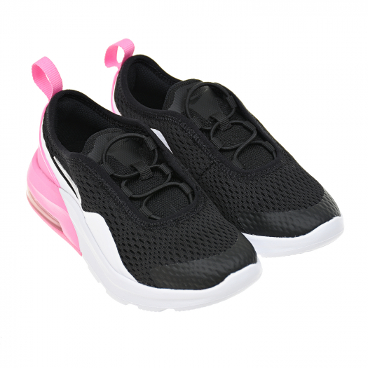 Черные кроссовки NIKE Air Max с розовой вставкой  | Фото 1