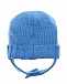 Голубая шапка из шерсти с завязками Moncler | Фото 2