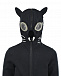 Черная спортивная куртка с декором &quot;кошка&quot; на капюшоне Stella McCartney | Фото 5