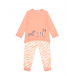 Пижама персикового цвета с принтом &quot;зебры&quot; Sanetta | Фото 1