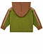 Зеленая спортивная куртка с коричневым капюшоном Aletta | Фото 2
